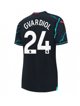 Billige Manchester City Josko Gvardiol #24 Tredjedrakt Dame 2023-24 Kortermet